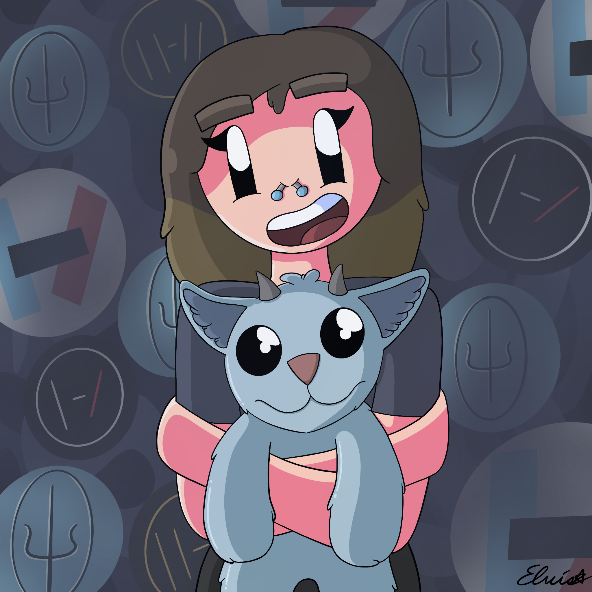 Becca with Ned commission